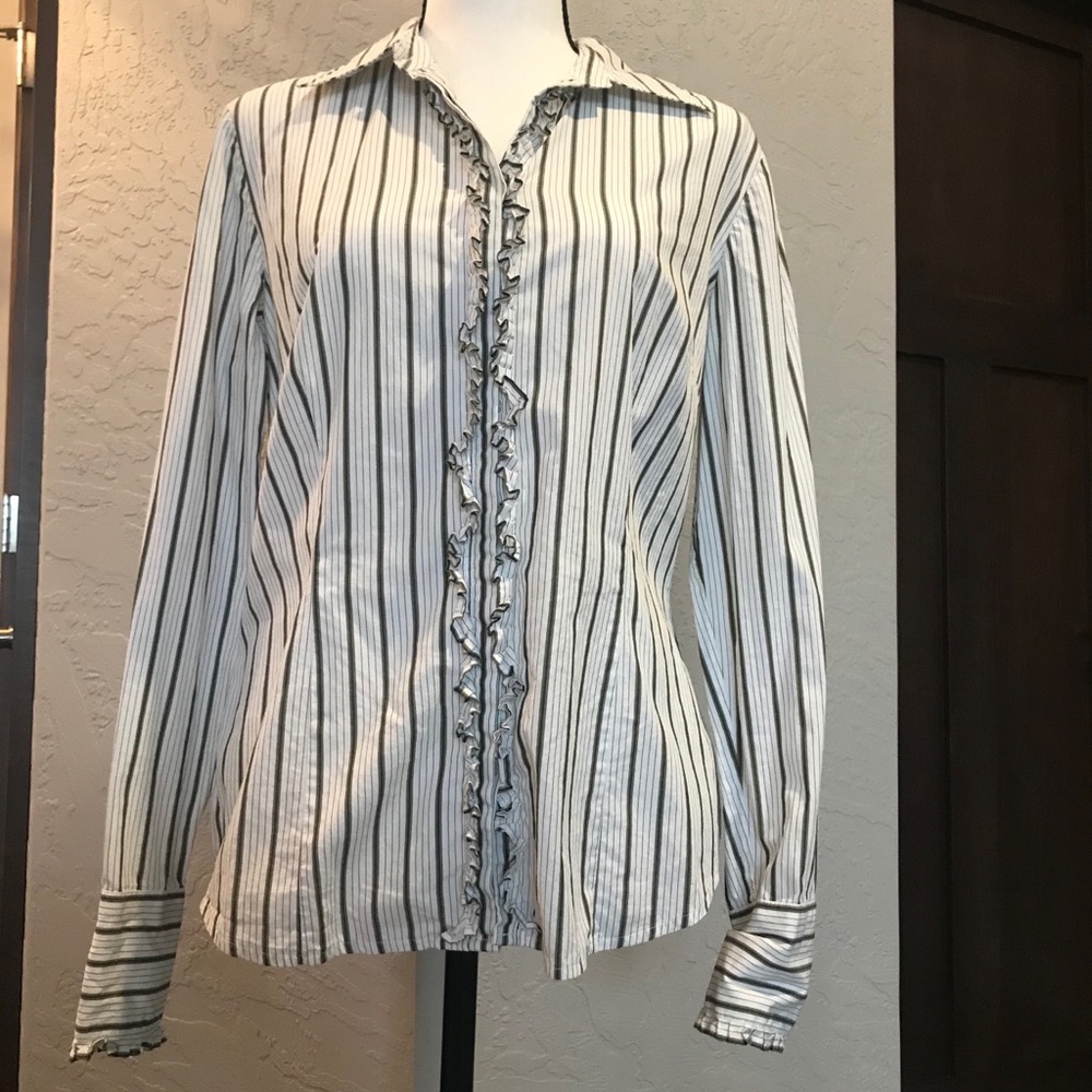 LOFT Ann Taylor ruffled blouse, size 10